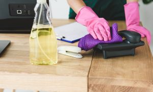 Cleaning-Office-Phones